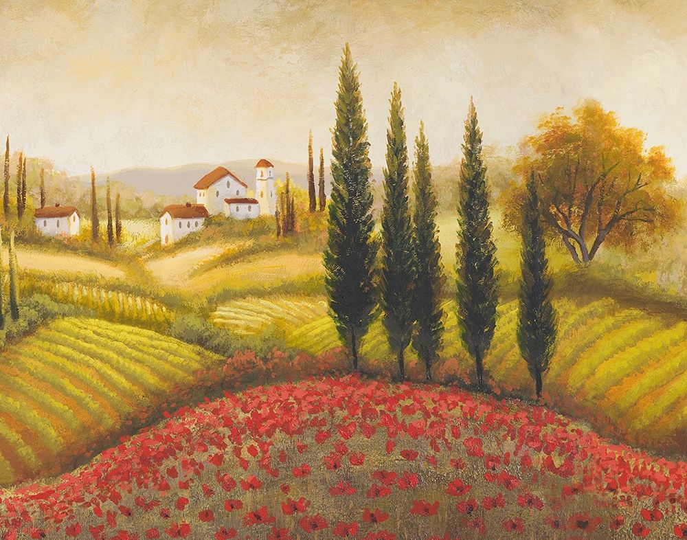 Wall Art Painting id:310466, Name: Flourishing Vineyard II, Artist: Marcon, Michael