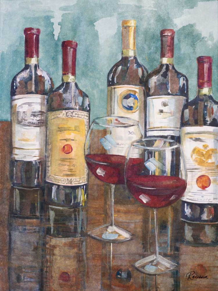 Wall Art Painting id:23589, Name: Wine Tasting II, Artist: French-Roussia, Heather A.