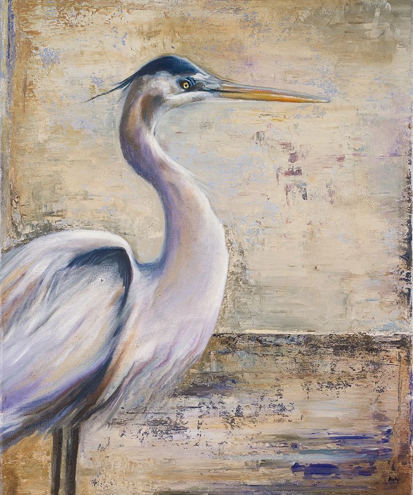 Wall Art Painting id:261575, Name: Tropic Heron 1, Artist: Pinto, Patricia