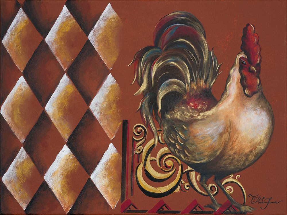 Wall Art Painting id:207144, Name: Rules the Roosters II, Artist: Hakimipour, Tiffany