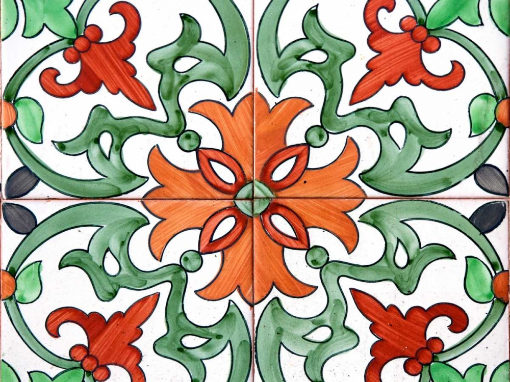 Wall Art Painting id:52311, Name: Spanish Tiles I, Artist: Rodriguez, Jairo