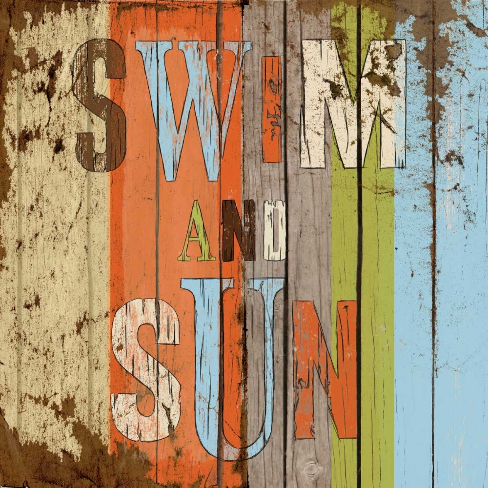 Wall Art Painting id:24293, Name: Swim and Sun, Artist: Medley, Elizabeth