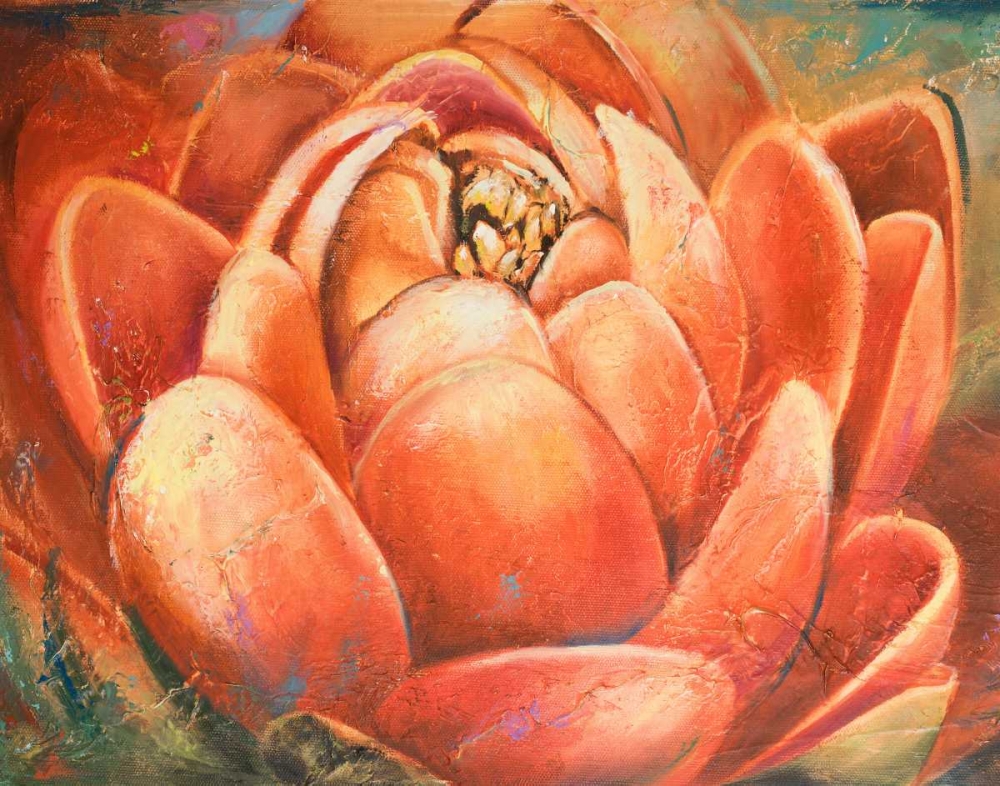 Wall Art Painting id:15565, Name: Red Lotus II, Artist: Pinto, Patricia