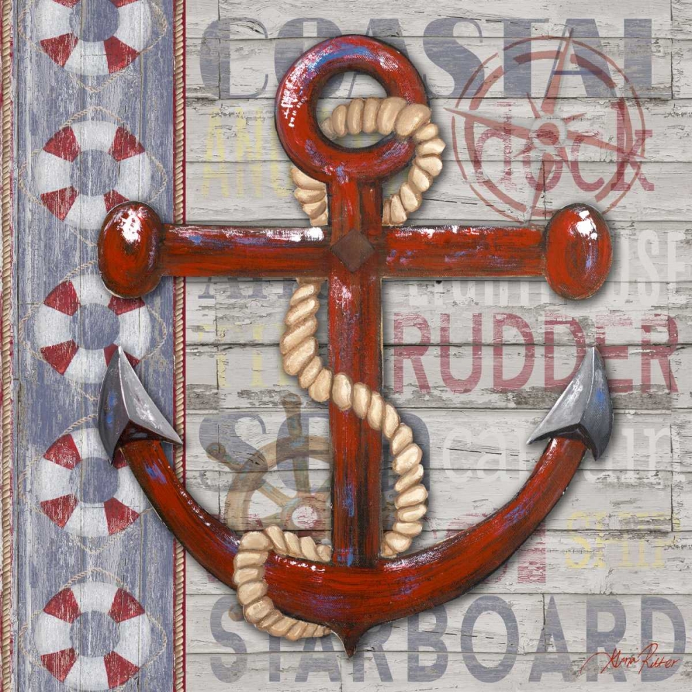 Wall Art Painting id:74471, Name: A Sailors Life I, Artist: Ritter, Gina