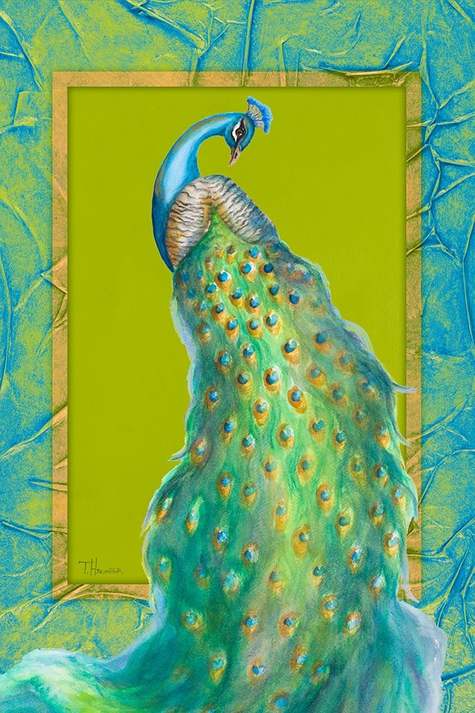 Wall Art Painting id:207188, Name: Peacock Daze I, Artist: Hakimipour, Tiffany