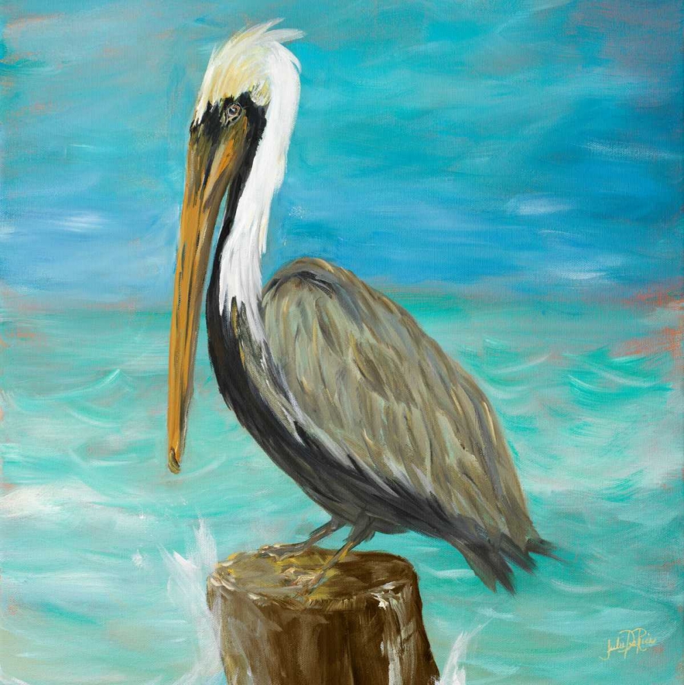 Wall Art Painting id:24361, Name: Pelicans on Post I, Artist: DeRice, Julie