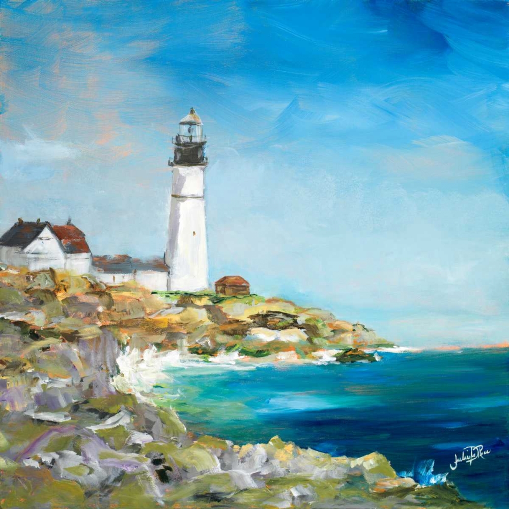 Wall Art Painting id:24367, Name: Lighthouse on the Rocky Shore I, Artist: DeRice, Julie