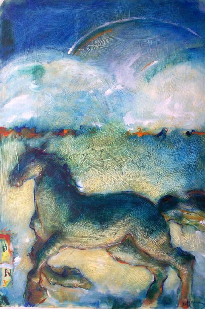 Wall Art Painting id:17042, Name: Horse in the Clouds, Artist: Hoffman, Kate