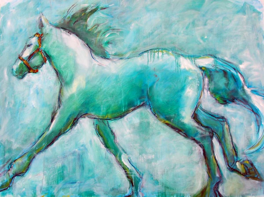 Wall Art Painting id:17044, Name: Running Horse, Artist: Hoffman, Kate