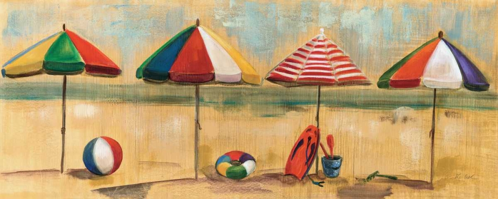 Wall Art Painting id:34146, Name: Living is Easy I - umbrellas, Artist: Vassileva, Silvia