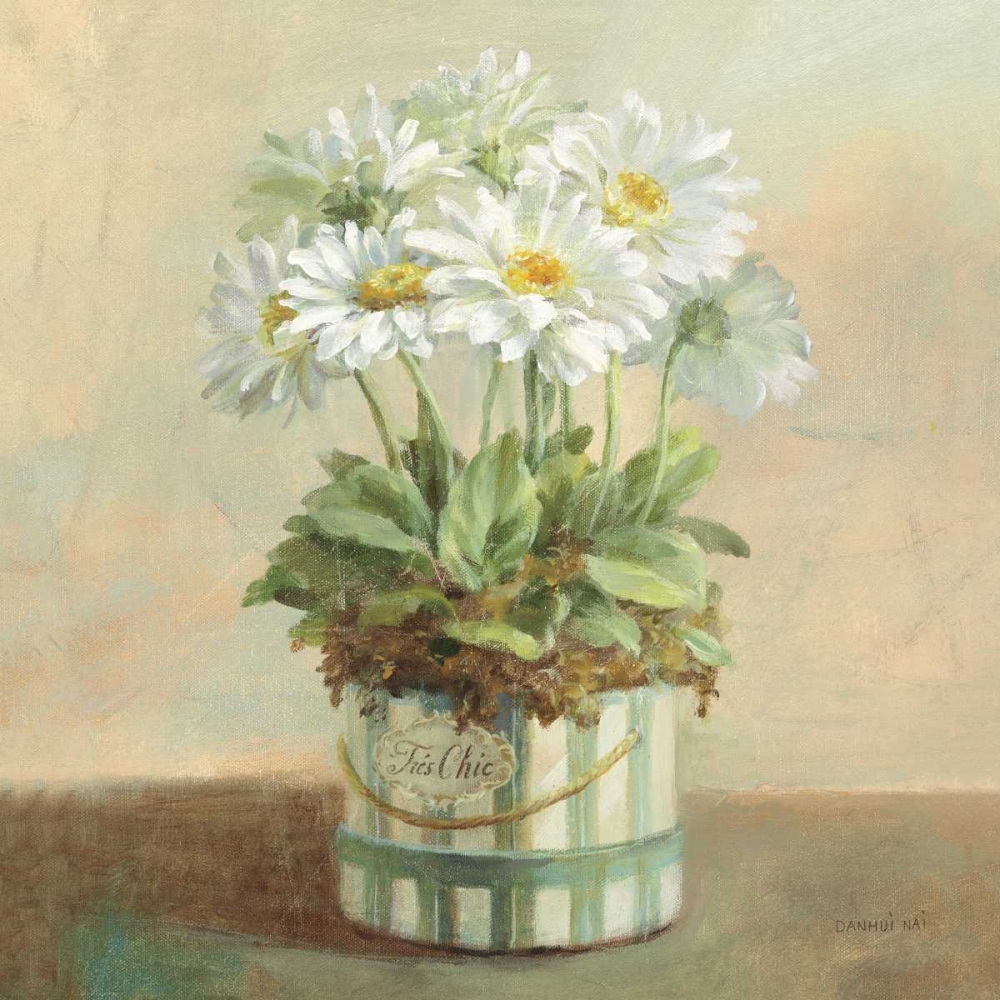 Wall Art Painting id:33519, Name: Tres Chic Daisies, Artist: Nai, Danhui