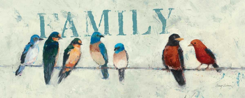 Wall Art Painting id:33538, Name: The Usual Suspects Panel III - family, Artist: Tillmon, Avery