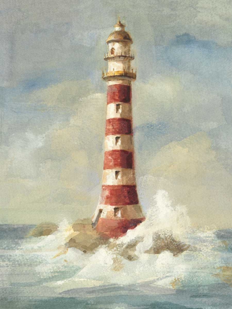 Wall Art Painting id:33861, Name: Lighthouse II, Artist: Nai, Danhui