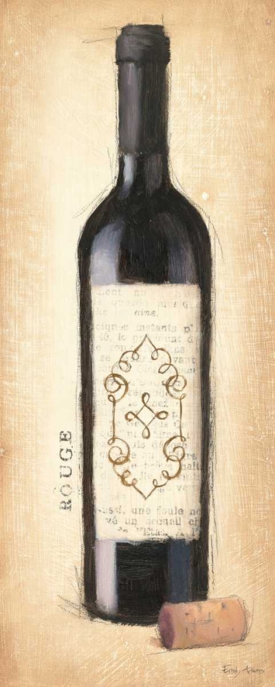 Wall Art Painting id:17645, Name: Vintage Rouge Bottle, Artist: Adams, Emily