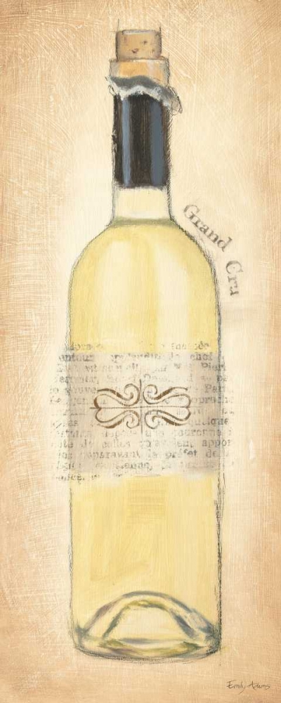 Wall Art Painting id:17629, Name: Grand Cru Blanc Bottle, Artist: Adams, Emily