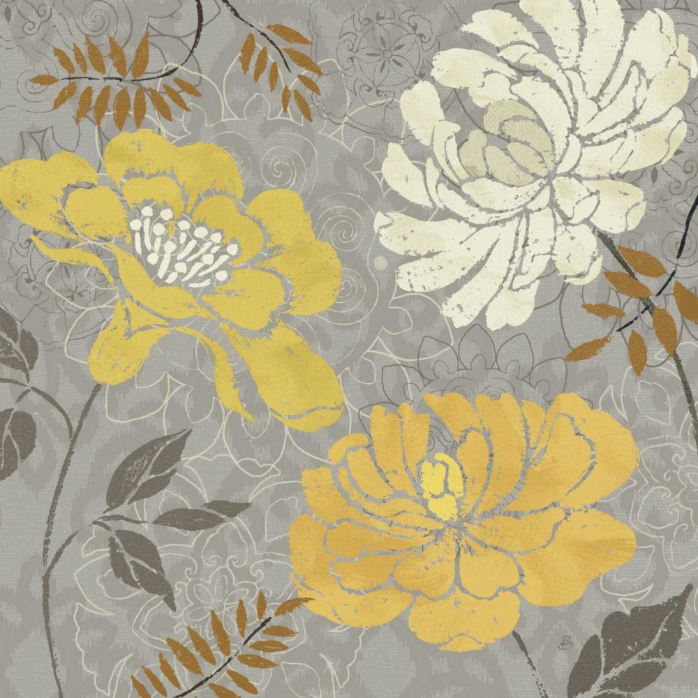 Wall Art Painting id:28099, Name: Morning Tones Gold - Floral  I, Artist: Brissonnet, Daphne