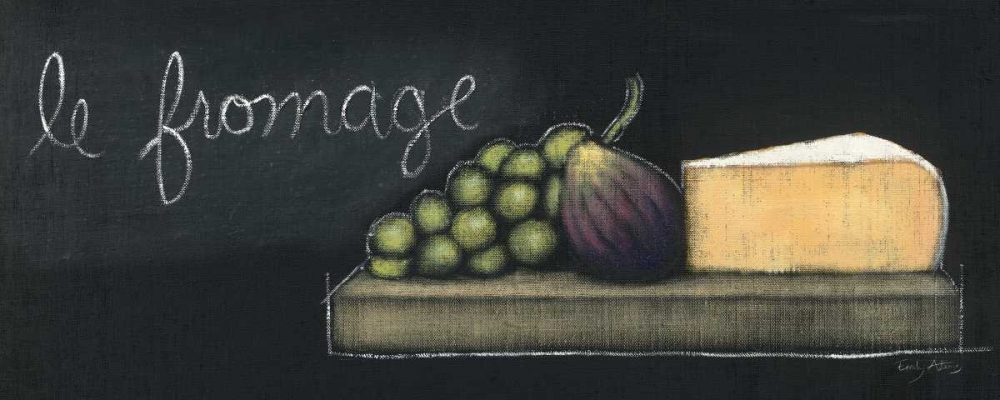 Wall Art Painting id:17989, Name: Chalkboard Menu III - Fromage, Artist: Adams, Emily