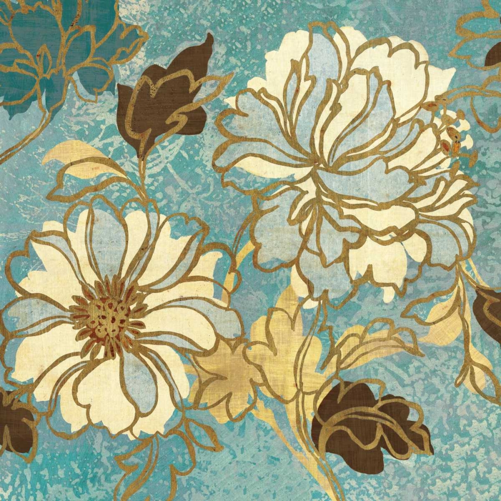 Wall Art Painting id:28298, Name: Sophias Flowers I Blue, Artist: Wild Apple Portfolio