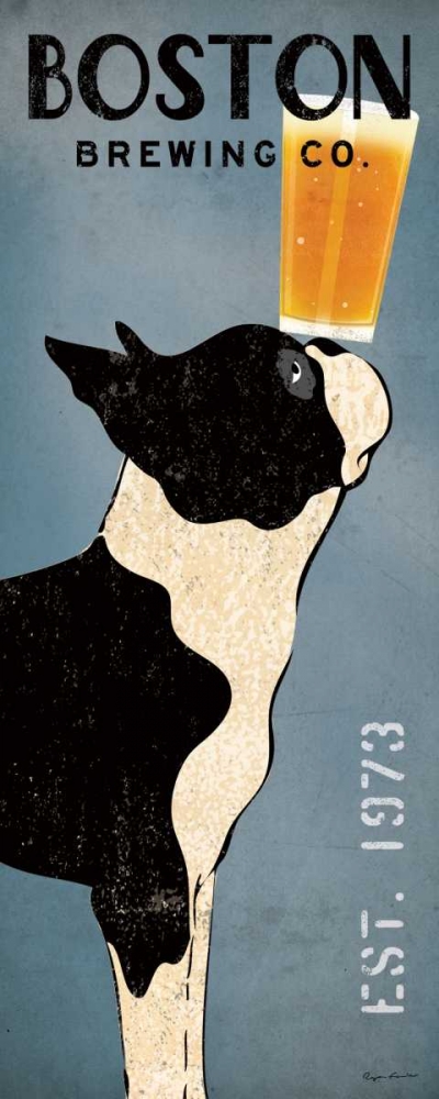 Wall Art Painting id:20929, Name: Boston Terrier Brewing Co Panel, Artist: Fowler, Ryan