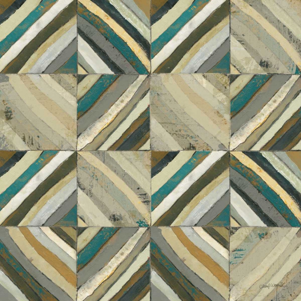 Art Print: The Center I Abstract Turquoise