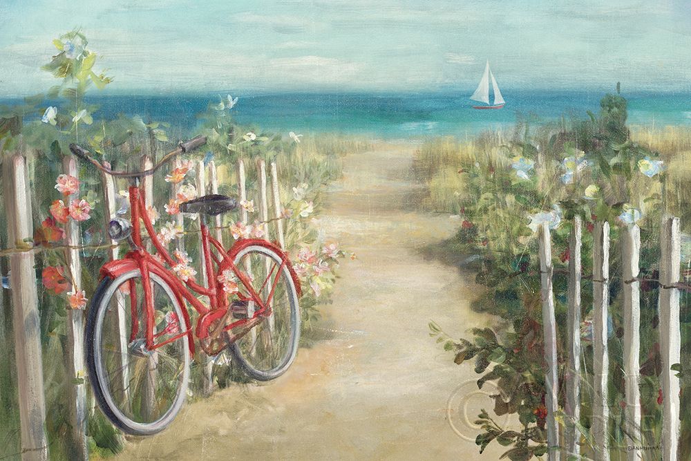 Wall Art Painting id:204051, Name: Summer Ride Crop, Artist: Nai, Danhui