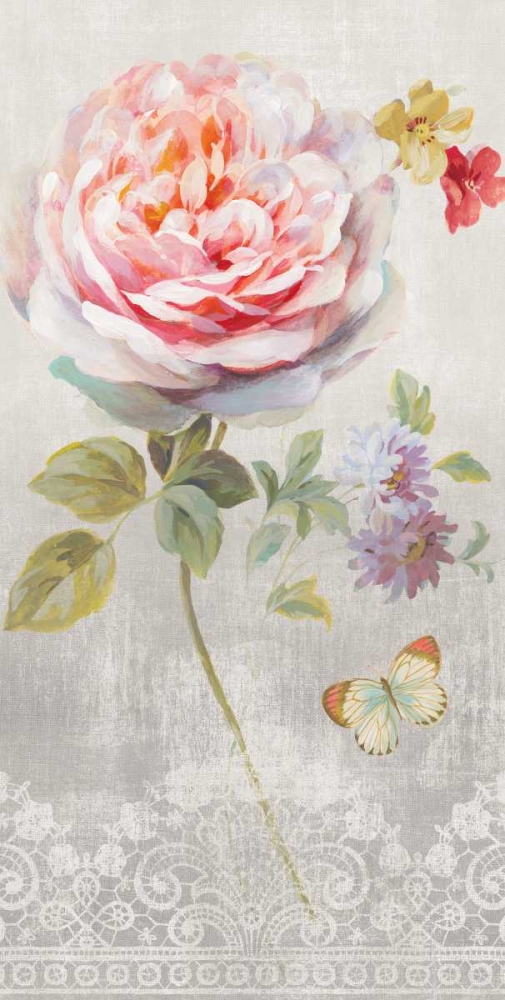 Wall Art Painting id:85023, Name: Textile Floral III, Artist: Nai, Danhui