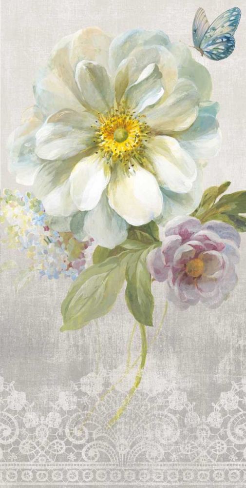 Wall Art Painting id:85024, Name: Textile Floral IV, Artist: Nai, Danhui