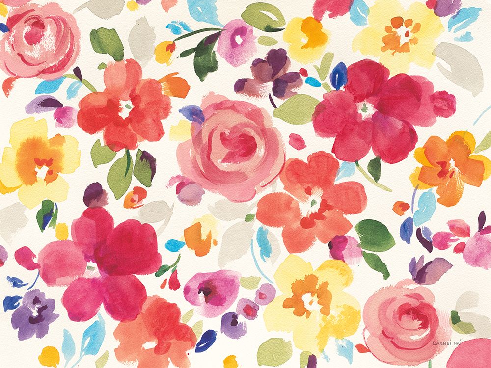 Art Print: Popping Florals