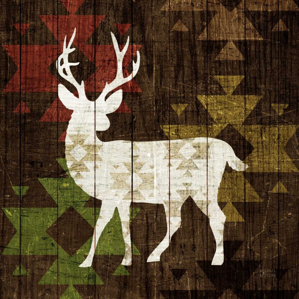 Wall Art Painting id:48042, Name: Southwest Lodge - Deer I, Artist: Mullan, Michael