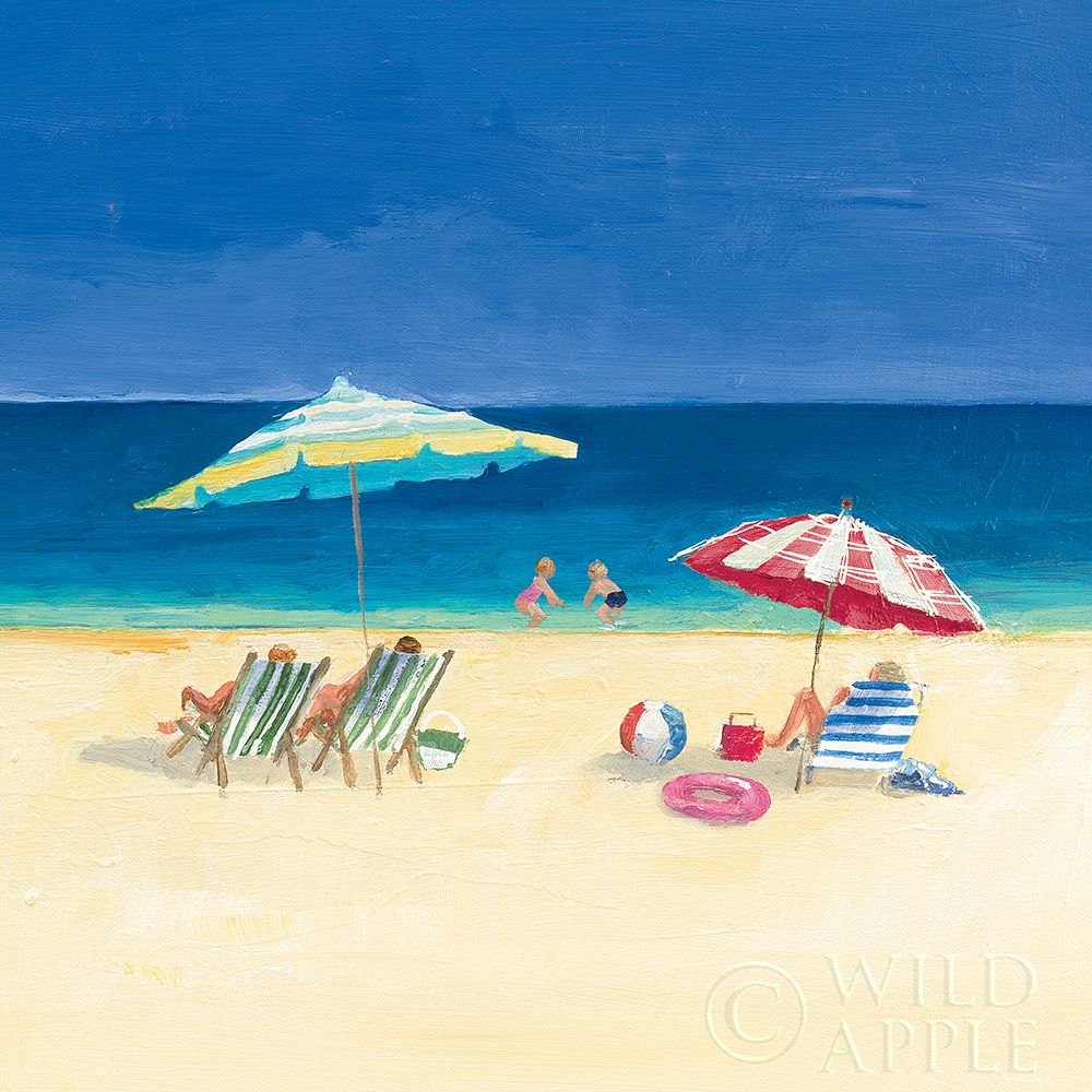 Wall Art Painting id:382639, Name: Day at the Beach Sq IV, Artist: Tillmon, Avery