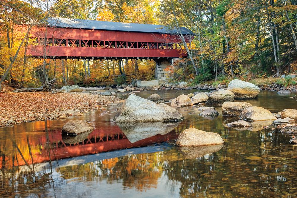 Wall Art Painting id:616482, Name: Swift River Covered Bridge, Artist: Majchrowicz, Alan