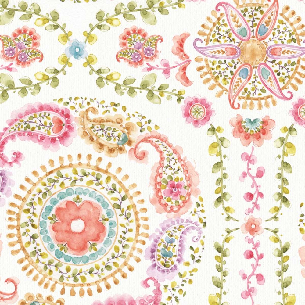 Art Print: Rainbow Seeds Pattern V