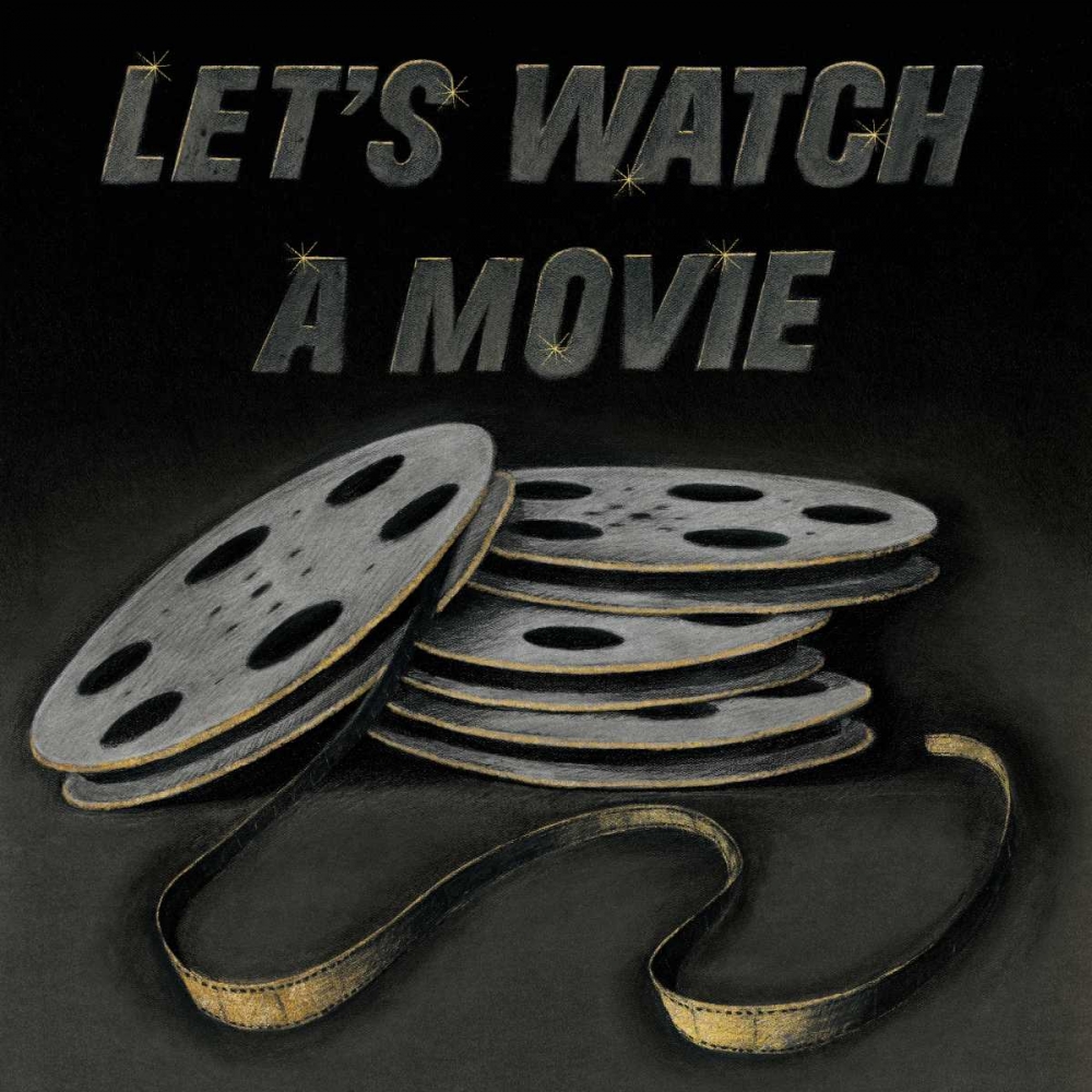 Wall Art Painting id:74813, Name: Lets Watch a Movie, Artist: Wild Apple Portfolio