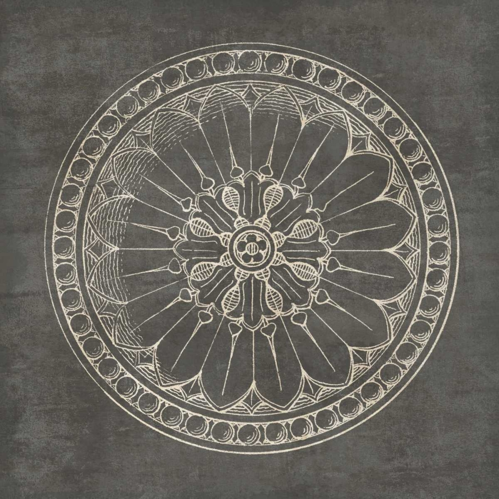 Wall Art Painting id:77896, Name: Rosette I Gray, Artist: Wild Apple Portfolio