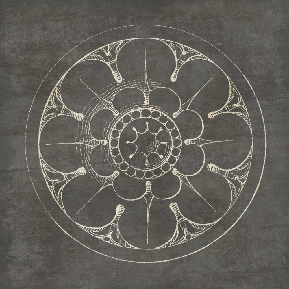 Wall Art Painting id:77898, Name: Rosette III Gray, Artist: Wild Apple Portfolio