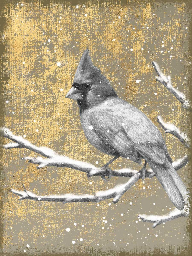 Wall Art Painting id:85779, Name: Winter Birds Cardinal Neutral, Artist: Grove, Beth