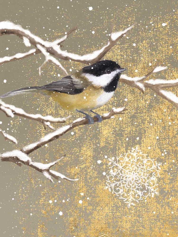 Wall Art Painting id:85780, Name: Winter Birds Chickadee Color, Artist: Grove, Beth