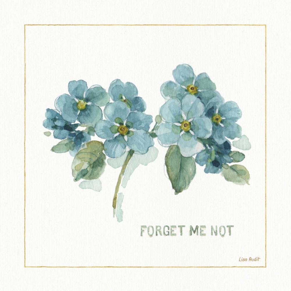 Wall Art Painting id:93291, Name: My Greenhouse Forget Me Not, Artist: Audit, Lisa