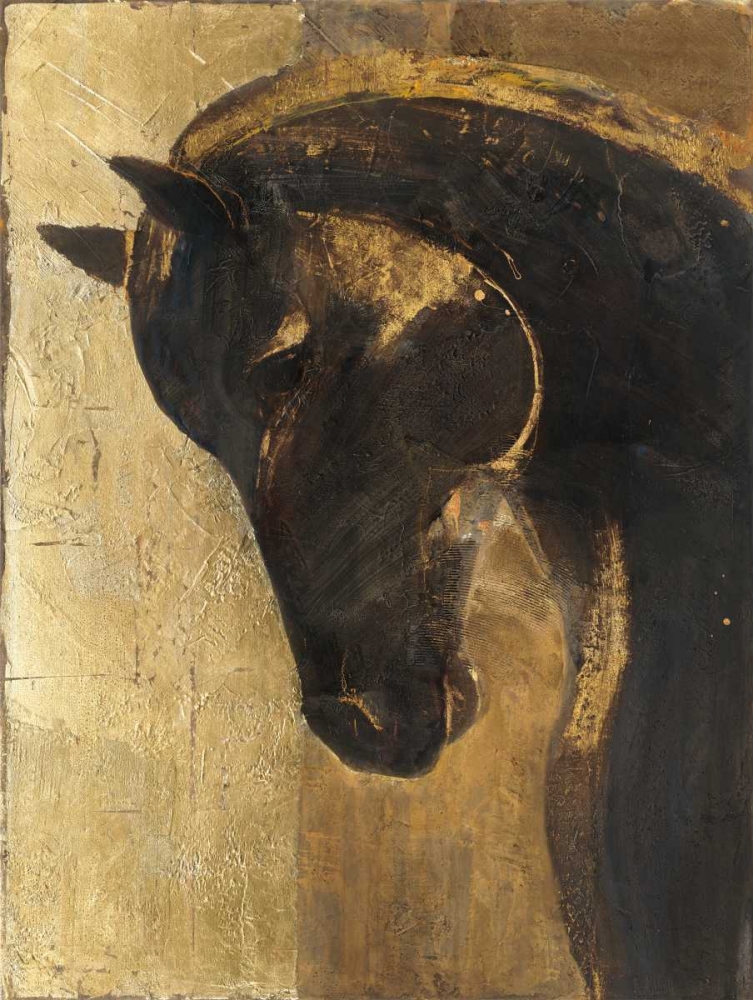 Wall Art Painting id:87190, Name: Trojan Horse II Gold, Artist: Hristova, Albena