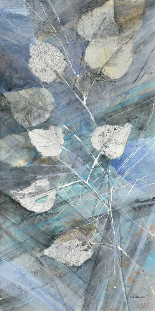 Wall Art Painting id:93430, Name: Silver Leaves I, Artist: Hristova, Albena