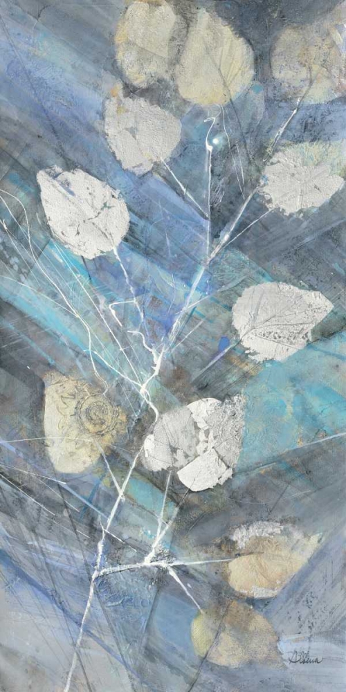 Wall Art Painting id:93431, Name: Silver Leaves II, Artist: Hristova, Albena