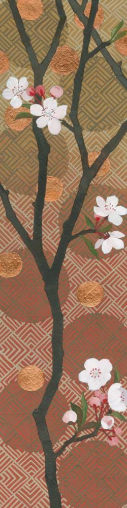 Wall Art Painting id:105481, Name: Cherry Blossoms Panel I Crop, Artist: Lovell, Kathrine