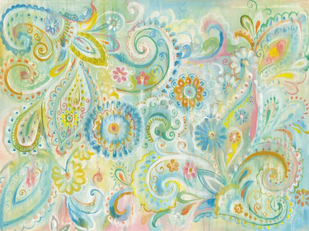 Wall Art Painting id:105393, Name: Spring Dream Paisley, Artist: Nai, Danhui