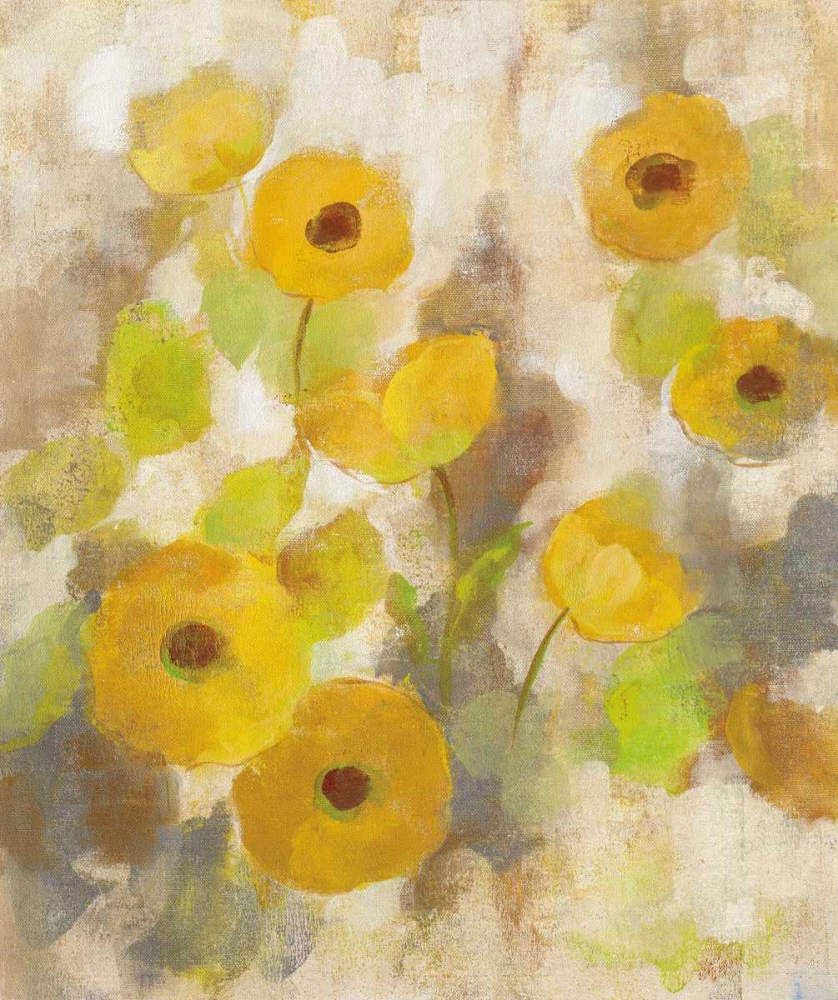 Wall Art Painting id:118894, Name: Floating Yellow Flowers III, Artist: Vassileva, Silvia