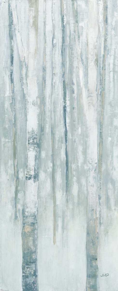 Wall Art Painting id:170540, Name: Birches in Winter Blue Gray Panel I, Artist: Purinton, Julia