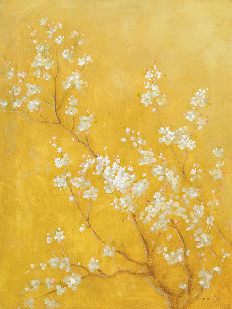 Wall Art Painting id:686307, Name: White Cherry Blossoms II, Artist: Nai, Danhui