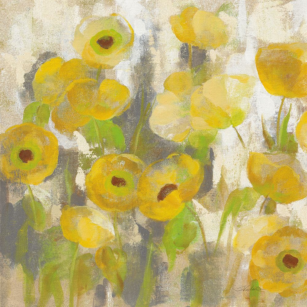 Wall Art Painting id:445389, Name: Floating Yellow Flowers IV, Artist: Vassileva, Silvia