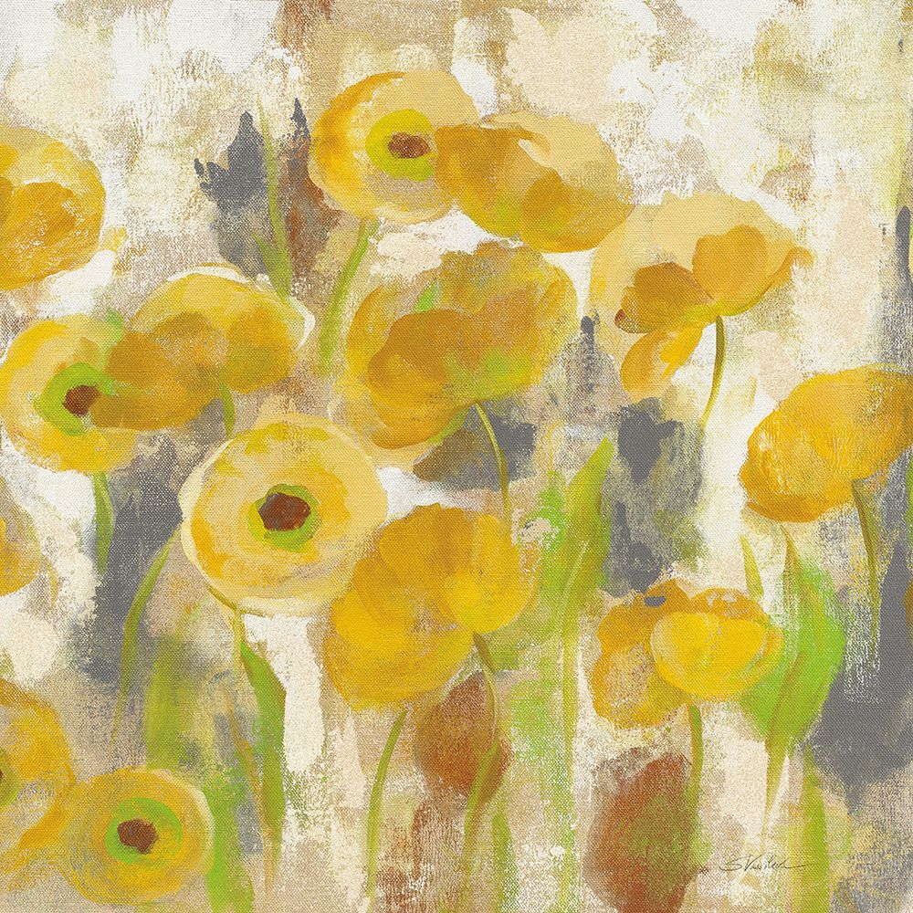 Wall Art Painting id:704590, Name: Floating Yellow Flowers V, Artist: Vassileva, Silvia