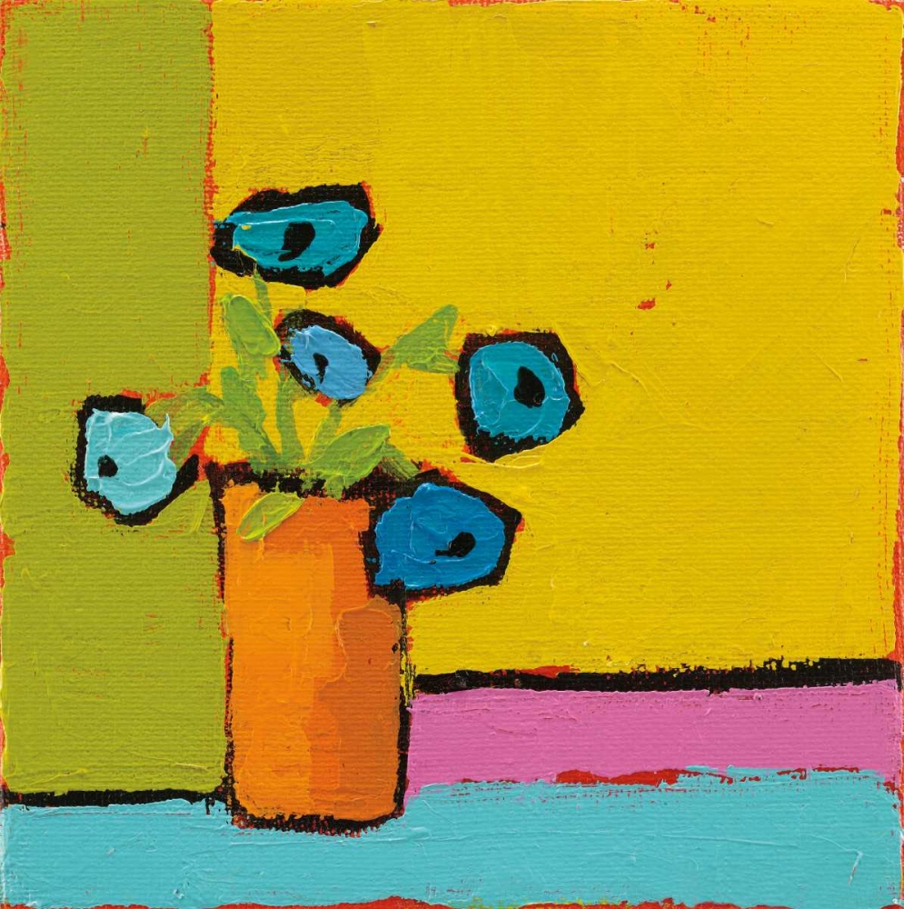 Art Print: Orange Vase Bright