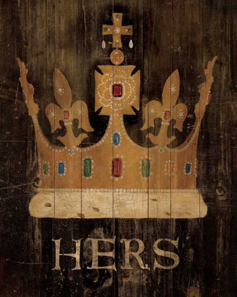 Wall Art Painting id:18459, Name: Her Majestys Crown with Word, Artist: Tillmon, Avery